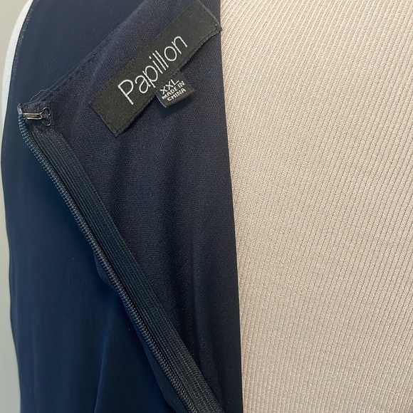 Papillon navy and cream dress - Picture 5 of 5